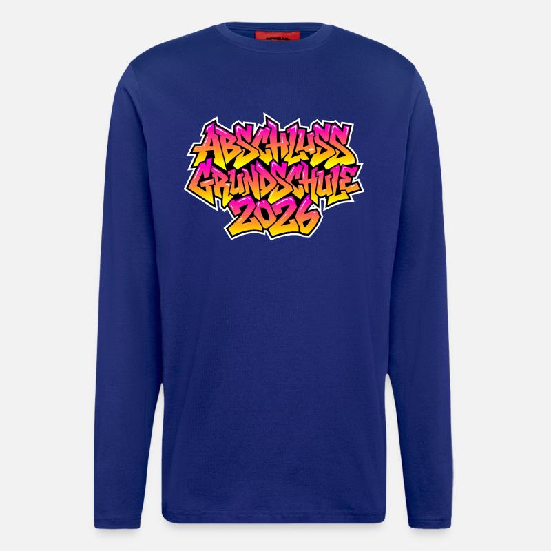 Grundschule Abschluss 2026 Graffiti - Langarmshirt - made by SPREAD  - Iconic Blue