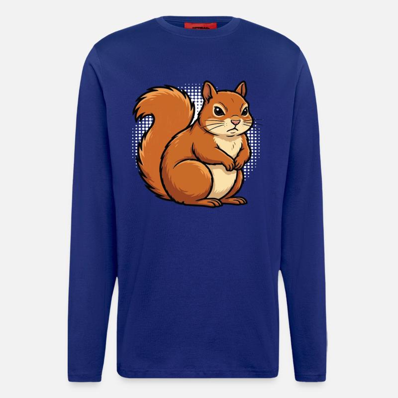 Eichhörnchen Eichhorn Eichhörnchenliebhaber Nager - Langarmshirt - made by SPREAD  - Iconic Blue
