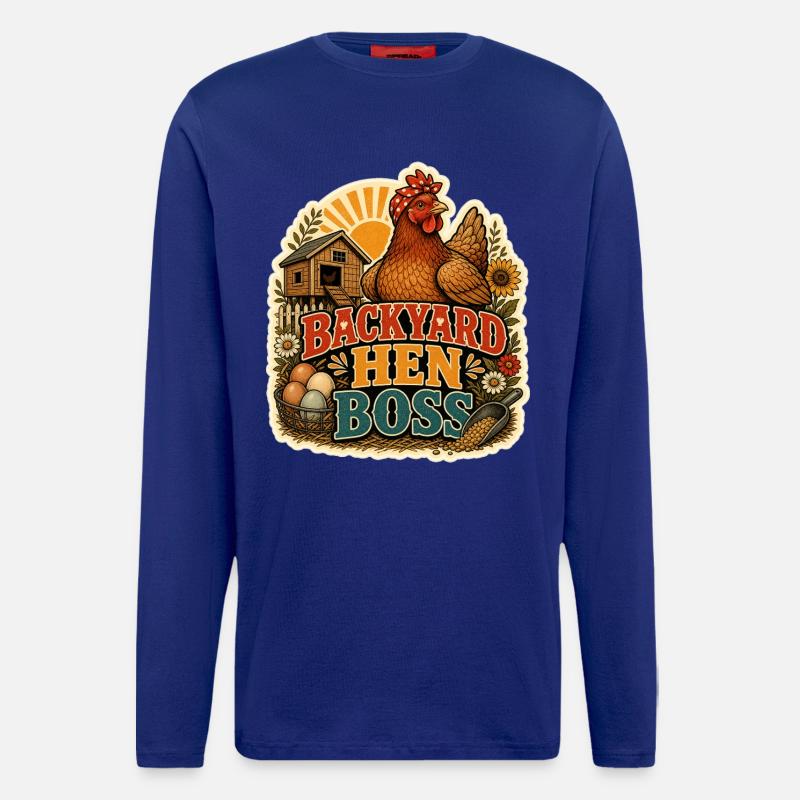 BACKYARD HEN - Longsleeve - made by SPREAD - Iconic Blue