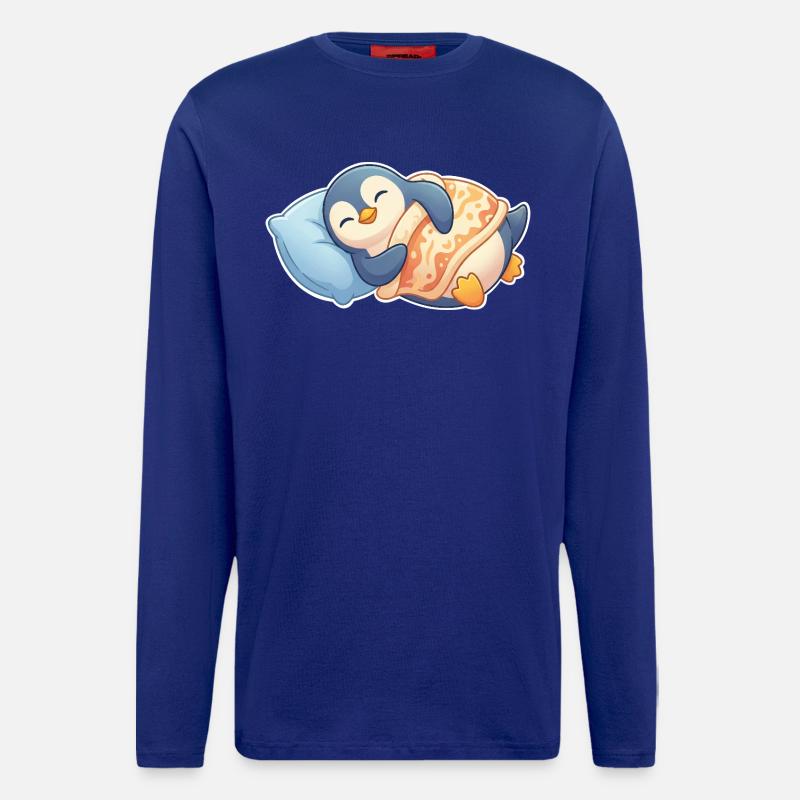 Penguin Sleeping - Longsleeve - made by SPREAD - Iconic Blue