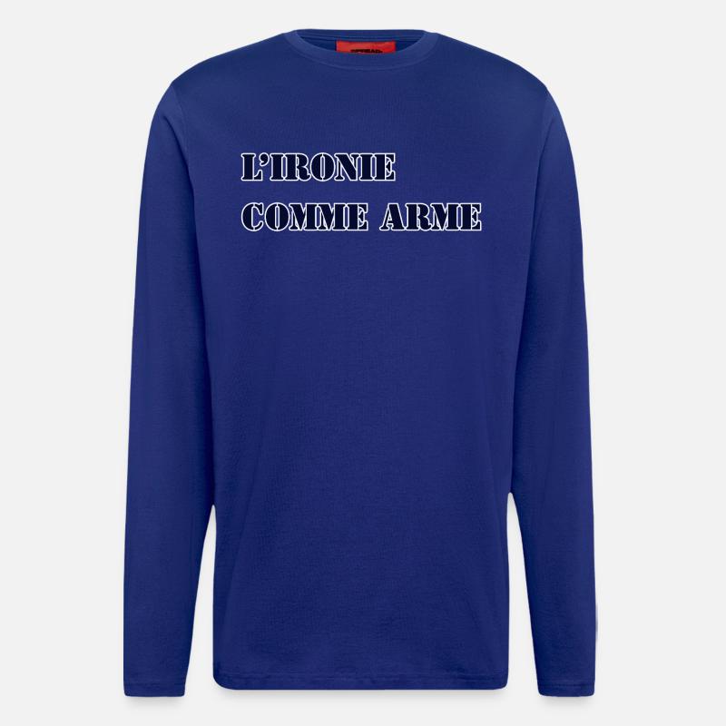 IRONIE ALS WAFFE - Langarmshirt - made by SPREAD - Iconic Blue