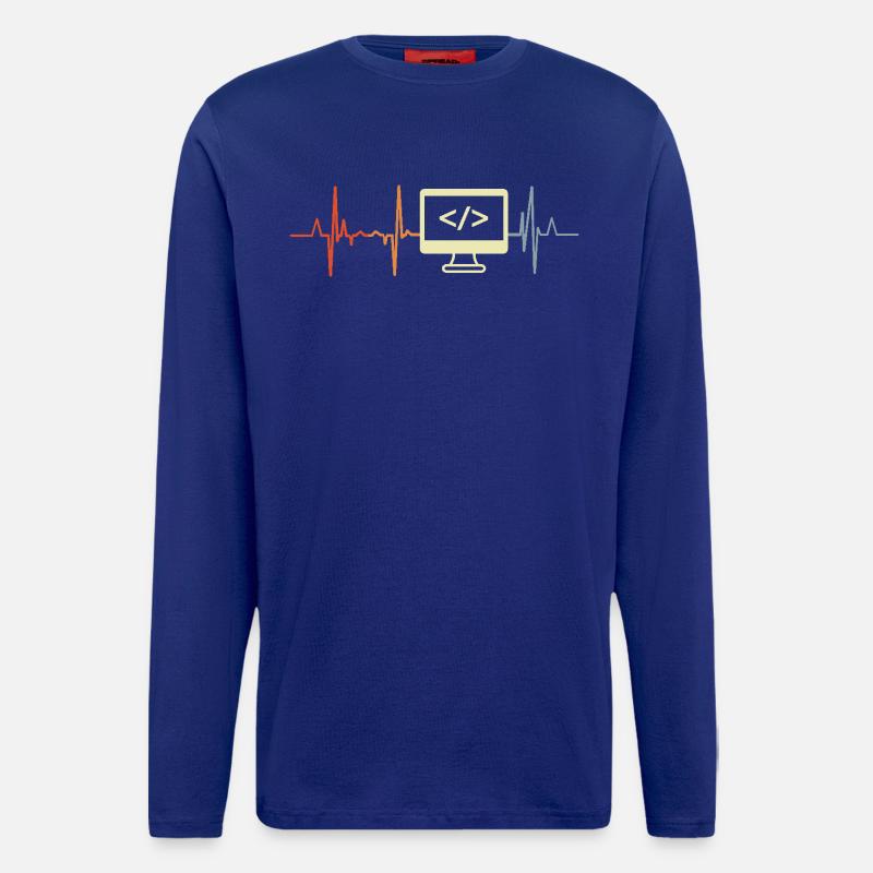 Ich liebe Programmieren - Langarmshirt - made by SPREAD  - Iconic Blue