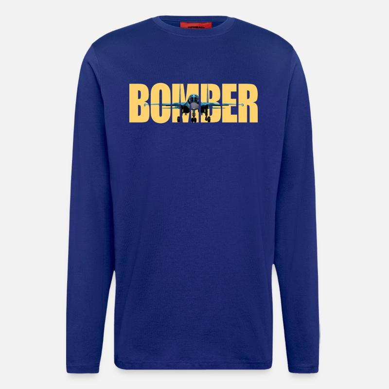 Bomber Su-34 - Longsleeve - made by SPREAD  - Iconic Blue
