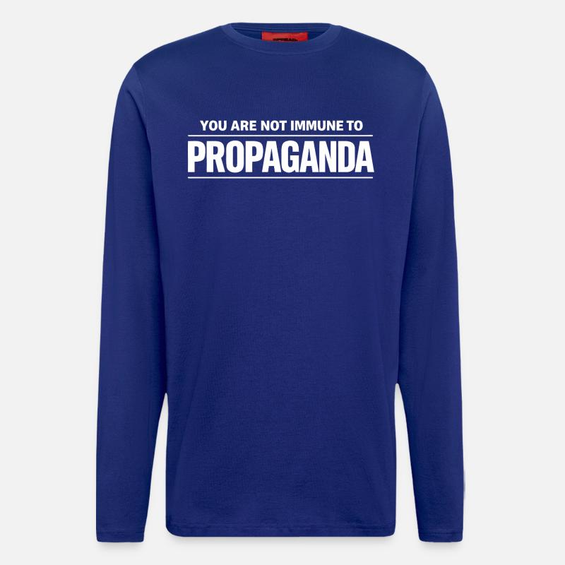 Propaganda Zitat - Langarmshirt - made by SPREAD - Iconic Blue