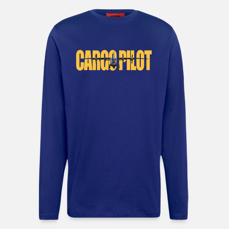 Cargo pilot An-12 - Longsleeve - made by SPREAD  - Iconic Blue