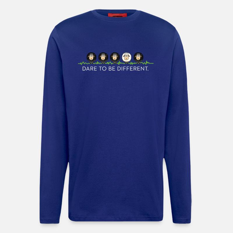 Be Different – Schwarzes Schaf - Langarmshirt - made by SPREAD - Iconic Blue