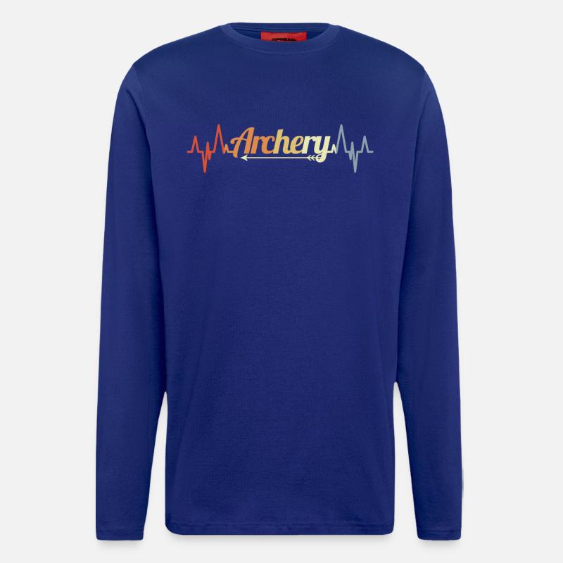 Bogenschießen Herzschlag - Langarmshirt - made by SPREAD - Iconic Blue