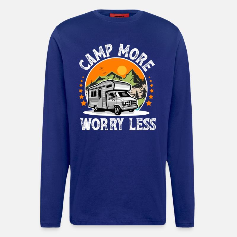 Camping Camper Campen - Langarmshirt - made by SPREAD - Iconic Blue