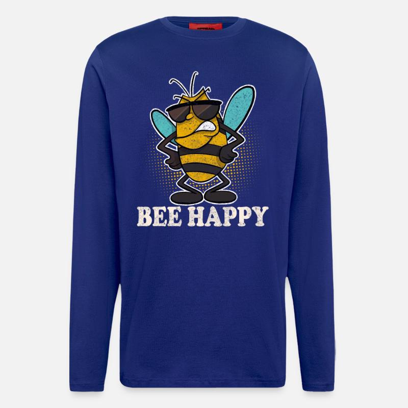 Bee Happy Beekeeper Bees - Longsleeve - made by SPREAD  - Iconic Blue