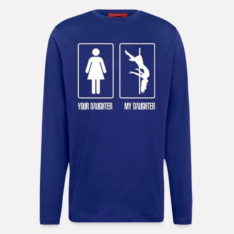 My daughter pole dancing - Longsleeve - made by SPREAD  - Iconic Blue