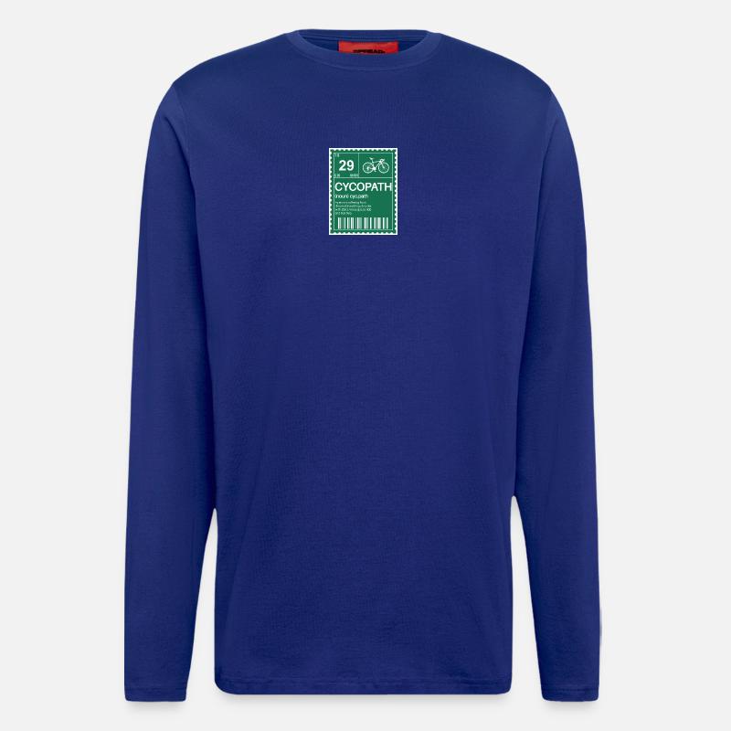 Cyclepath Definition Print Tee - Longsleeve - made by SPREAD - Iconic Blue