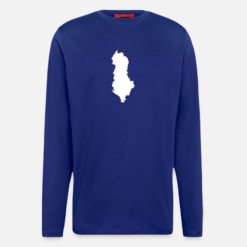Argentinien-Karte Silhouette Tee - Langarmshirt - made by SPREAD  - Iconic Blue