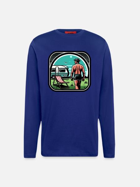 Camping holidaymakers - Longsleeve - made by SPREAD - Iconic Blue