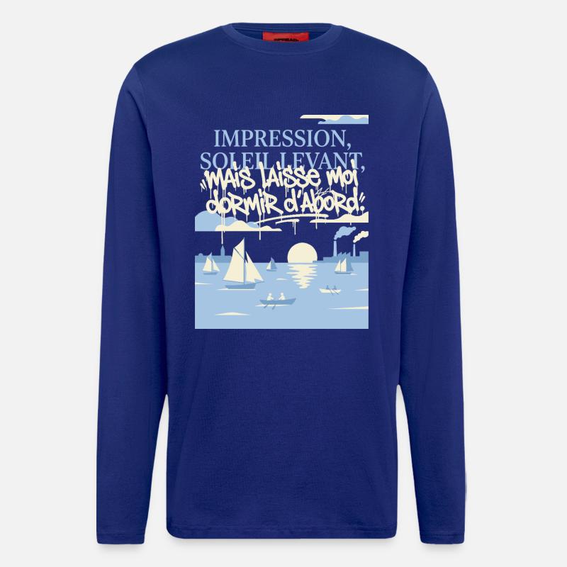 Impression, Sommeil Levant : Art Fatigué - Langarmshirt - made by SPREAD  - Iconic Blue