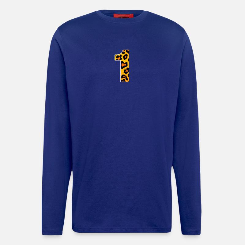 Leopard print yellow-orange - Longsleeve - made by SPREAD - Iconic Blue