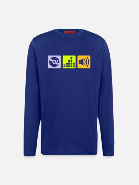 Music - DJ - Langarmshirt - made by SPREAD - Iconic Blue