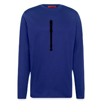 Blockflöte - Langarmshirt - made by SPREAD  - Iconic Blue - Vorne