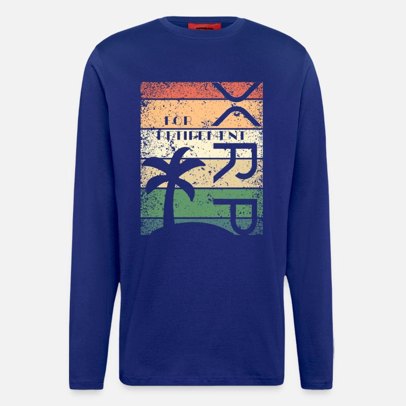 XRP Army Krypto Ripple Design - Langarmshirt - made by SPREAD  - Iconic Blue