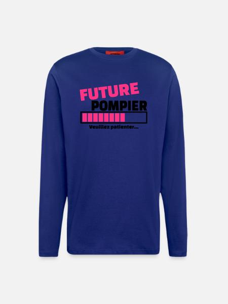 future pompier - Manches longues bio décontracté fabriqué en UE - Iconic Blue