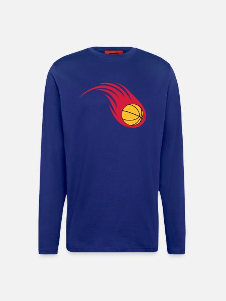 basketball fireball - Longsleeve - made by SPREAD - Iconic Blue