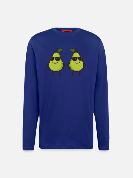 birne comic cool 2 - Langarmshirt - made by SPREAD  - Iconic Blue