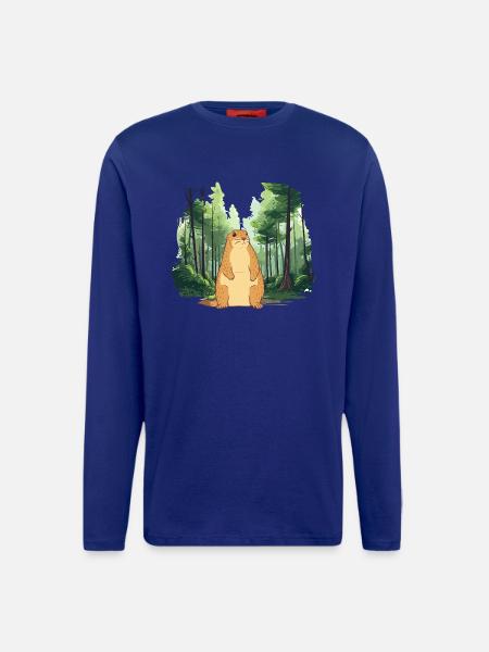 Strong groundhog nature landscape - Longsleeve - made by SPREAD - Iconic Blue