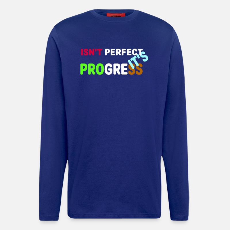 C’EST LE PROGRÈS - Manches longues bio décontracté fabriqué en UE - Iconic Blue