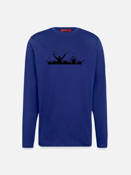 Menschen - Konzert Festival - Langarmshirt - made by SPREAD - Iconic Blue