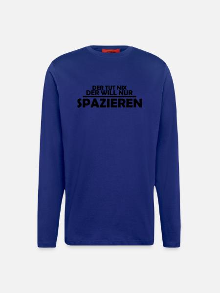 spazieren - Langarmshirt - made by SPREAD - Iconic Blue