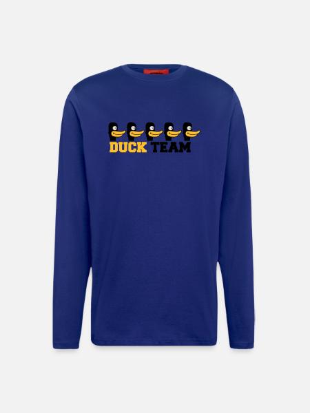 Duck Team - Manches longues bio décontracté fabriqué en UE - Iconic Blue