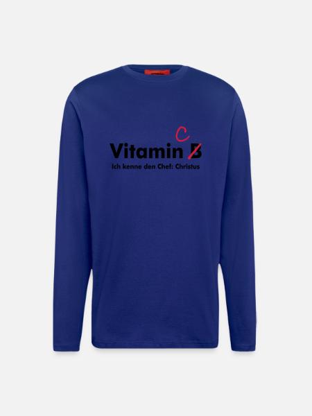 Vitamin C (JESUS shirts) - Langarmshirt - made by SPREAD - Iconic Blue
