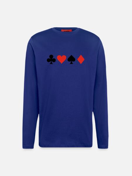 Karten - Langarmshirt - made by SPREAD - Iconic Blue