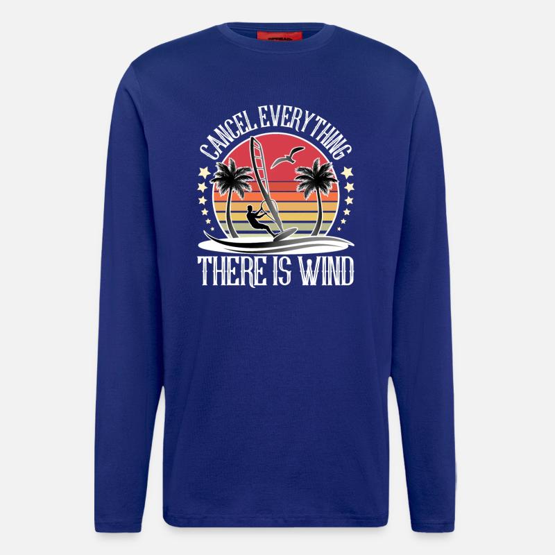 Windsurfen Windsurfer Windsurf - Langarmshirt - made by SPREAD  - Iconic Blue