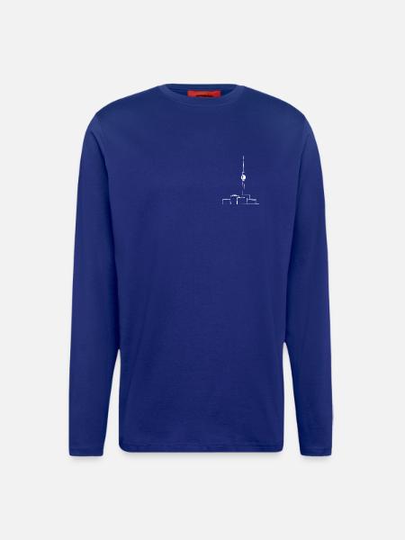 TV Tower Minimal w - Longsleeve - made by SPREAD - Iconic Blue