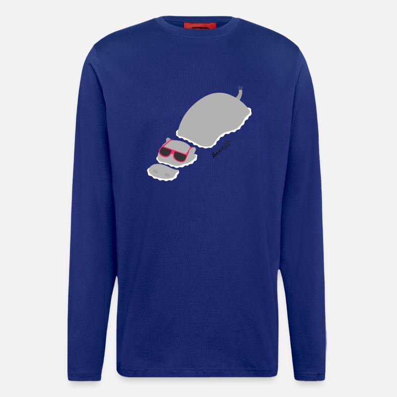 Chillin ‚Hippo - Langarmshirt - made by SPREAD  - Iconic Blue