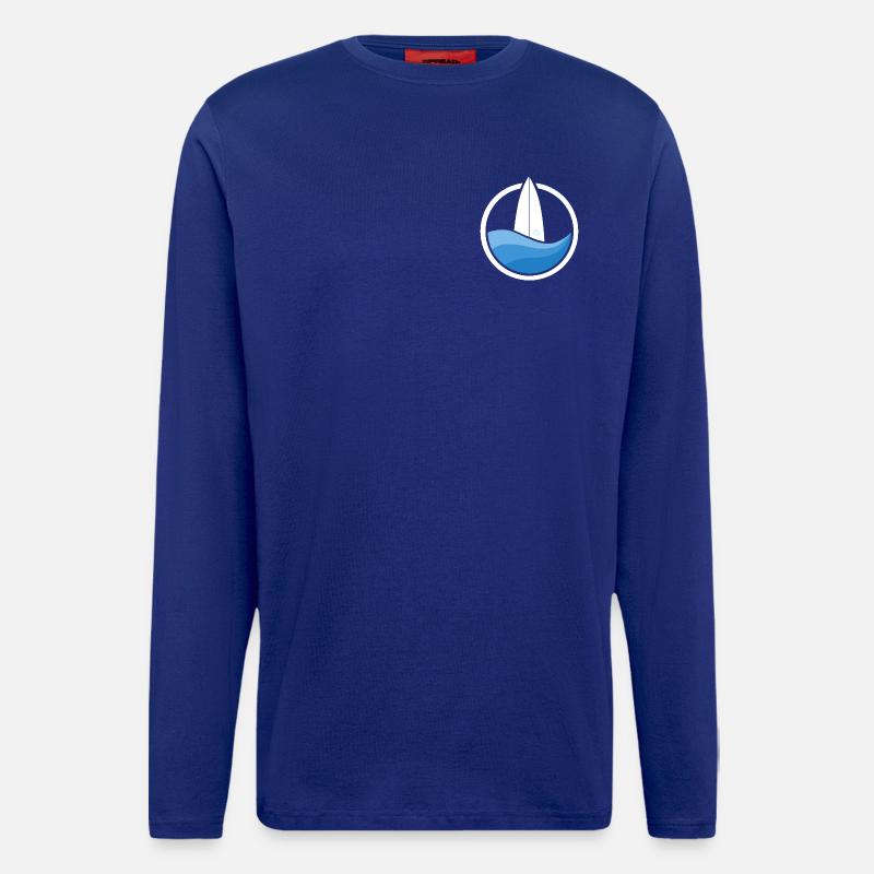 Surfwave III (white) - Langarmshirt - made by SPREAD  - Iconic Blue