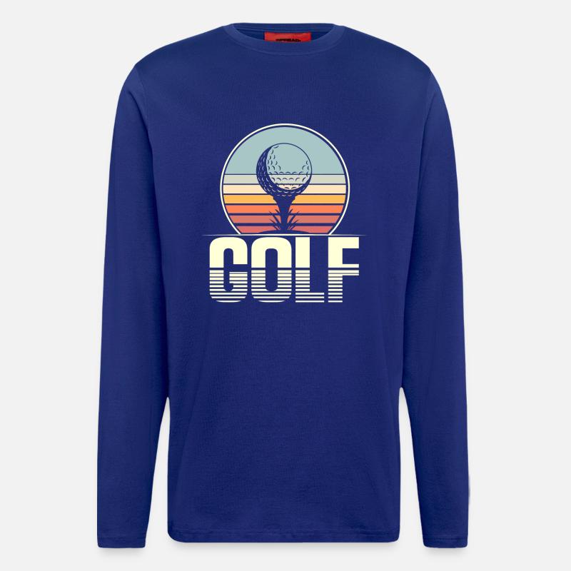 Golfeurs de golf - Manches longues bio décontracté fabriqué en UE - Iconic Blue