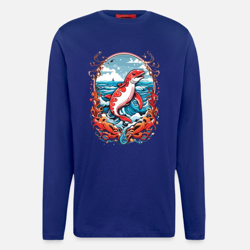 Meeresbewohner - Langarmshirt - made by SPREAD  - Iconic Blue