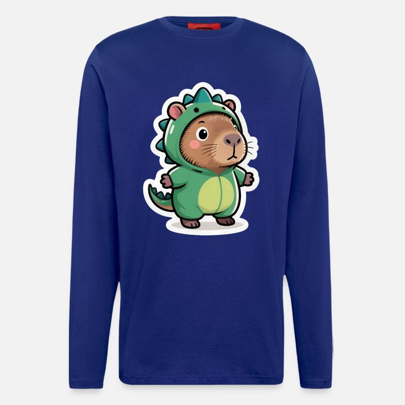 Capybara Dino Dinosauer - Langarmshirt - made by SPREAD  - Iconic Blue