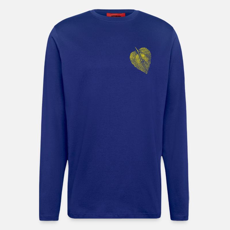 Lindenblatt / Blatt Linde - Langarmshirt - made by SPREAD  - Iconic Blue