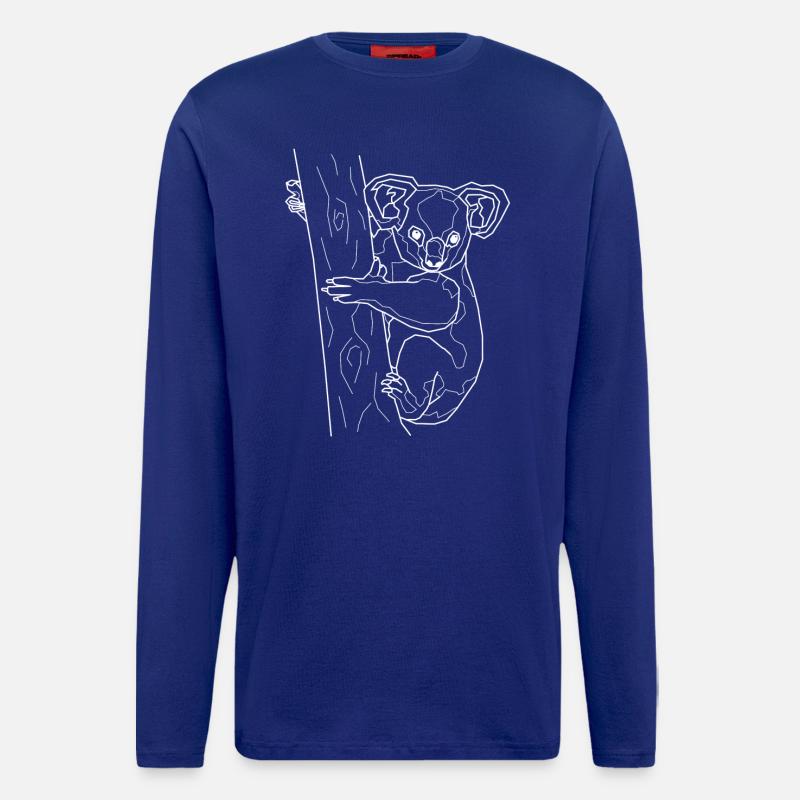 Koala weiß - Langarmshirt - made by SPREAD - Iconic Blue