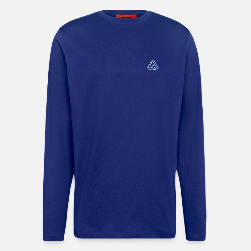 Neon Triangle Geometry Lines - Longsleeve - made by SPREAD  - Iconic Blue
