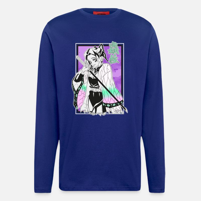 Kimetsu Shinobu - Langarmshirt - made by SPREAD  - Iconic Blue