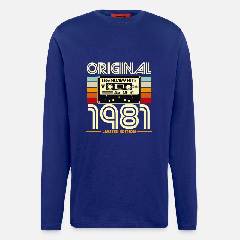 Original 1981 Cassette Limited - Longsleeve - made by SPREAD  - Iconic Blue