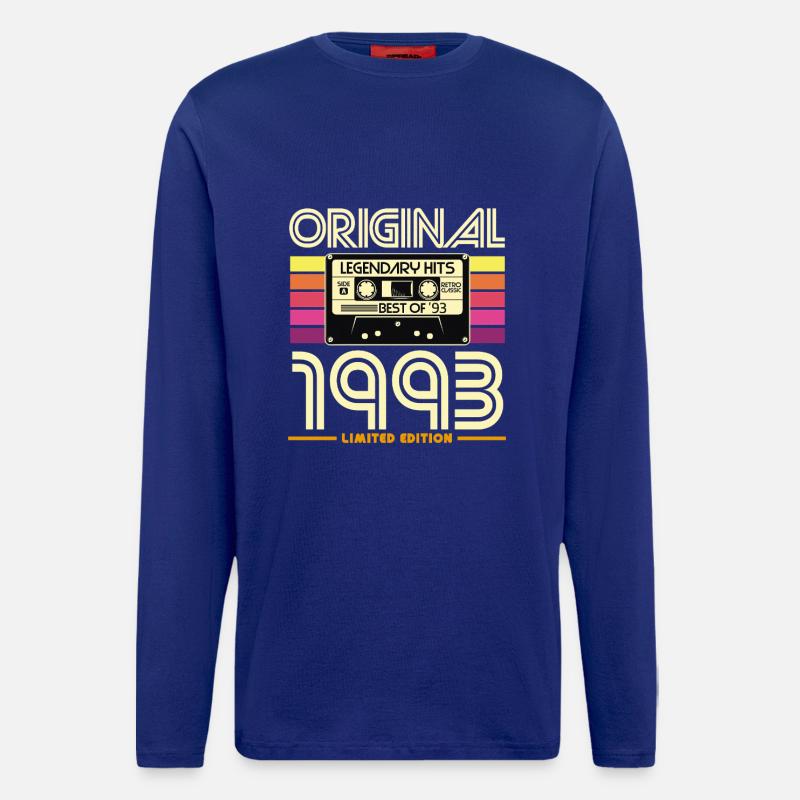 1993 Original Retro Cassette - Longsleeve - made by SPREAD - Iconic Blue