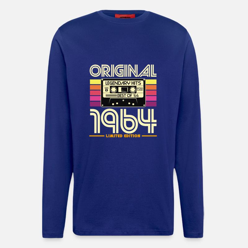 Originale Retro-Hits von 1964 - Langarmshirt - made by SPREAD - Iconic Blue
