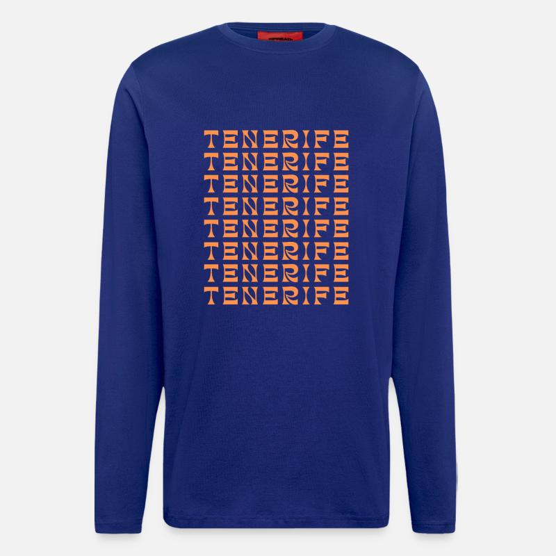 Tenerife Grid Pattern - Longsleeve - made by SPREAD - Iconic Blue