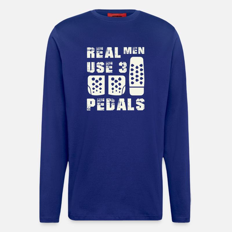 Real Men Pedals Shirts - Langarmshirt - made by SPREAD - Iconic Blue