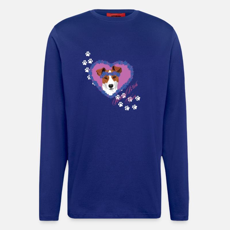 Resting B!tch Face Jack Russel - Longsleeve - made by SPREAD  - Iconic Blue