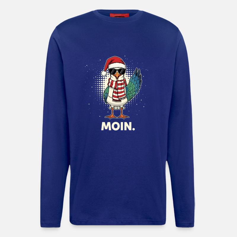 Möwe Weihnachtsmann - Langarmshirt - made by SPREAD - Iconic Blue